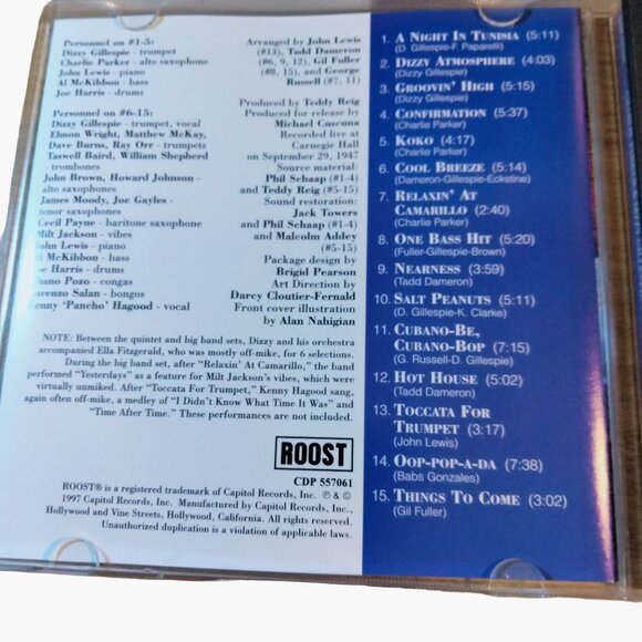 The Performance Series Diz N Bird Carnegie Hall Charlie Parker Dizzy Gillespie - Picture 4 of 5